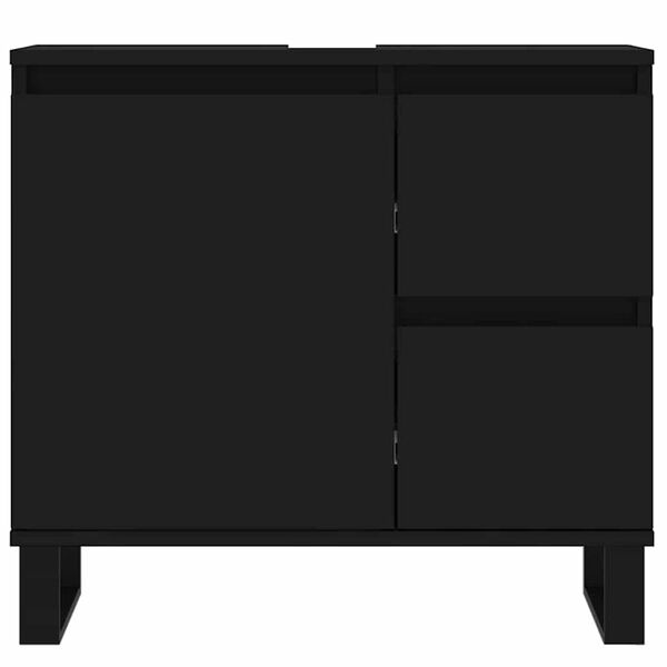 vidaXL Badkamerkast Zwart 65cm - 40% Korting! (Montage Check)