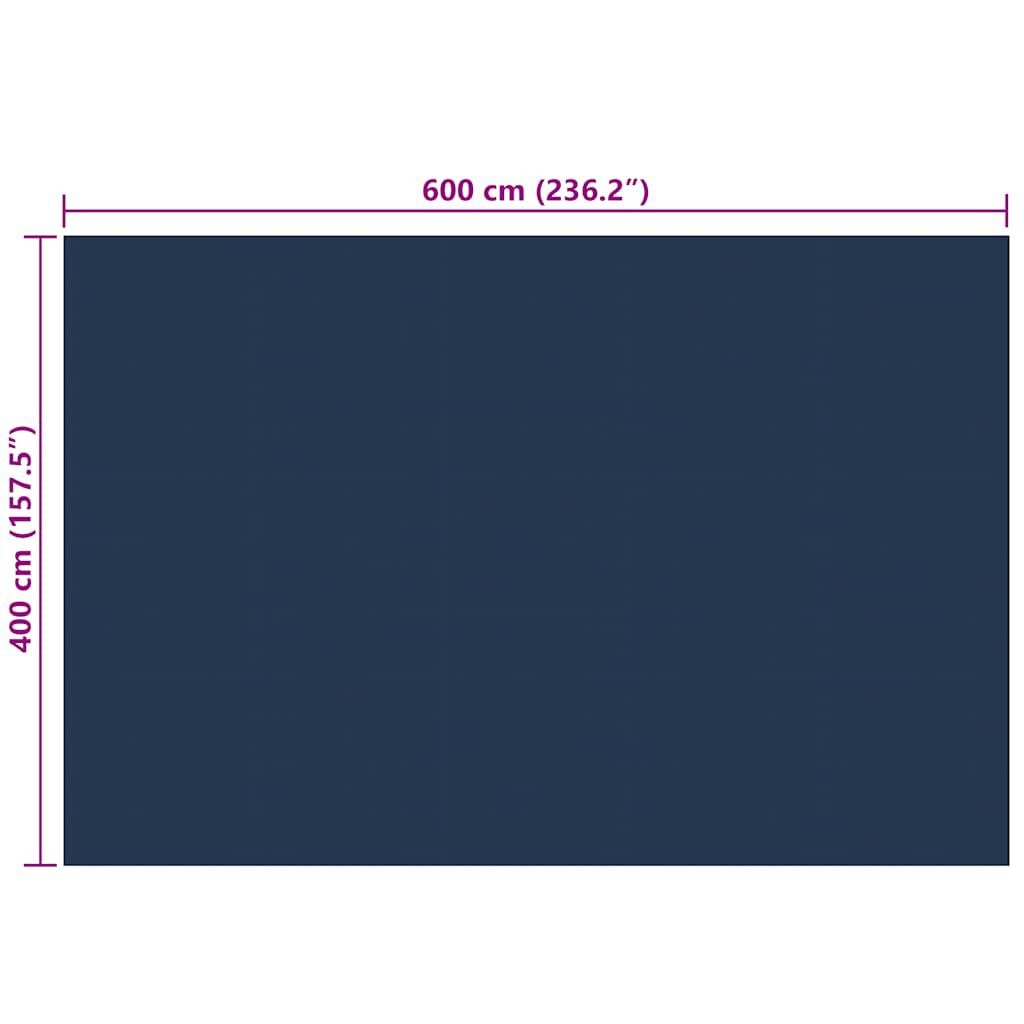 Zwembadfolie 600x400 cm - Zwart/Blauw - 40% Korting!