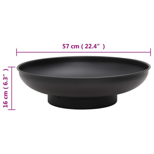 vidaXL Vuurplaats 57cm Staal - 40% Korting!