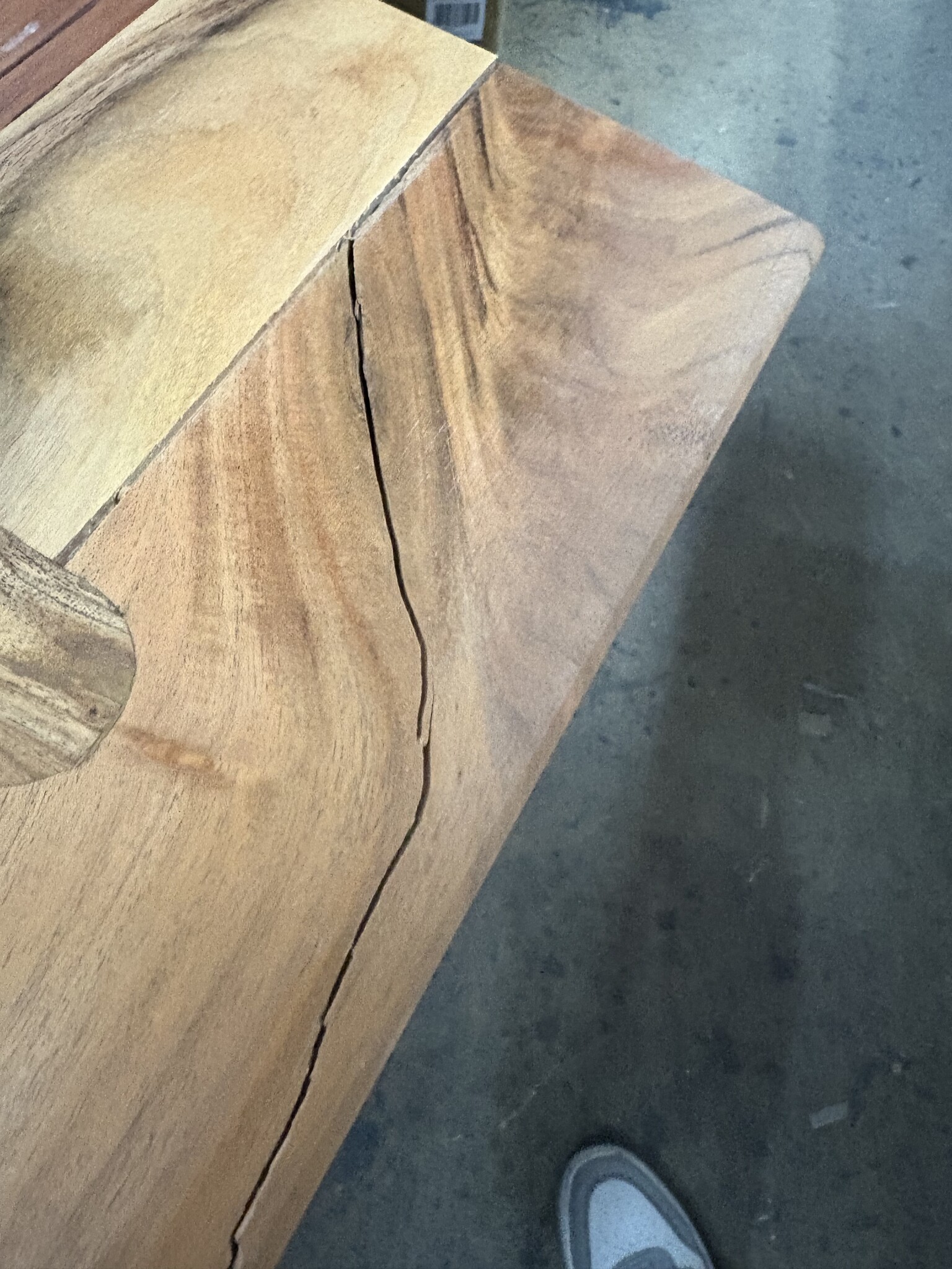 Acacia Tafelblad 110x40cm - Natuurlijke Rand - 60% Korting!
