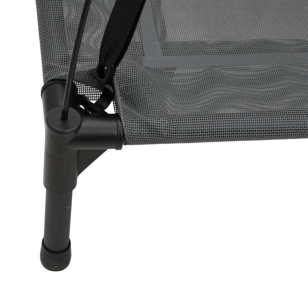 VidaXL Hondenmand met Luifel Antraciet - 40% Korting! (LET OP: Onderdelen Ontbreken)