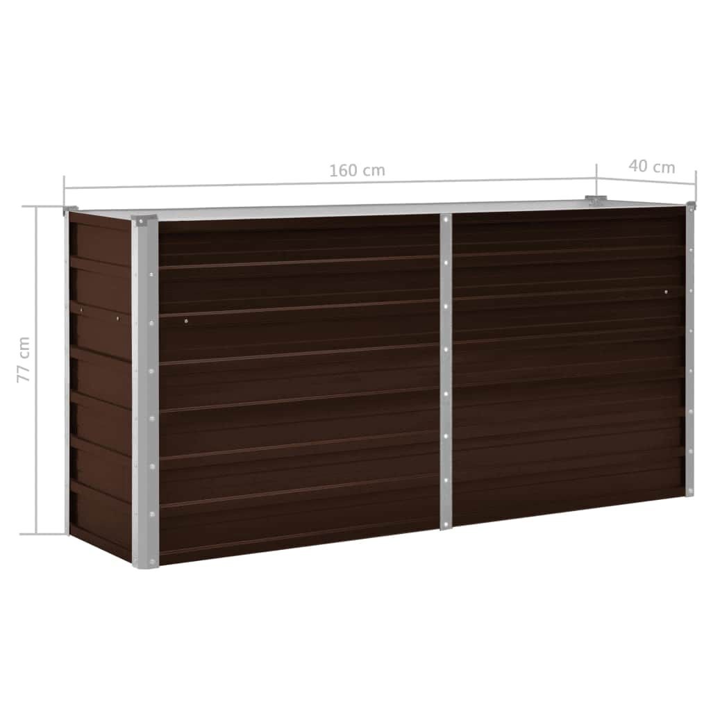 VidaXL Verhoogde Plantenbak Bruin 160cm - 55% Korting!
