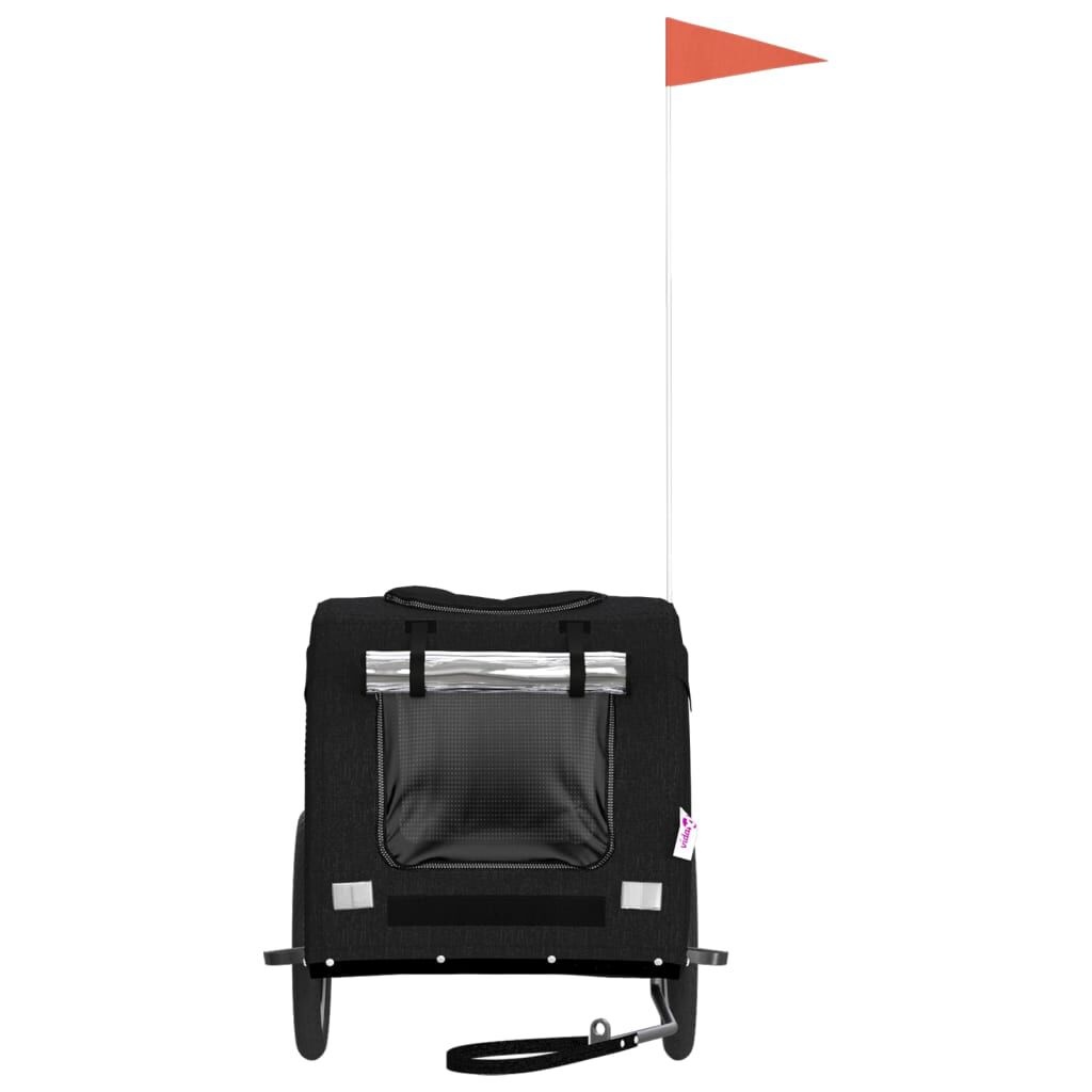 Hondenfietskar Zwart - Oxford Stof & IJzer - 35% Korting!