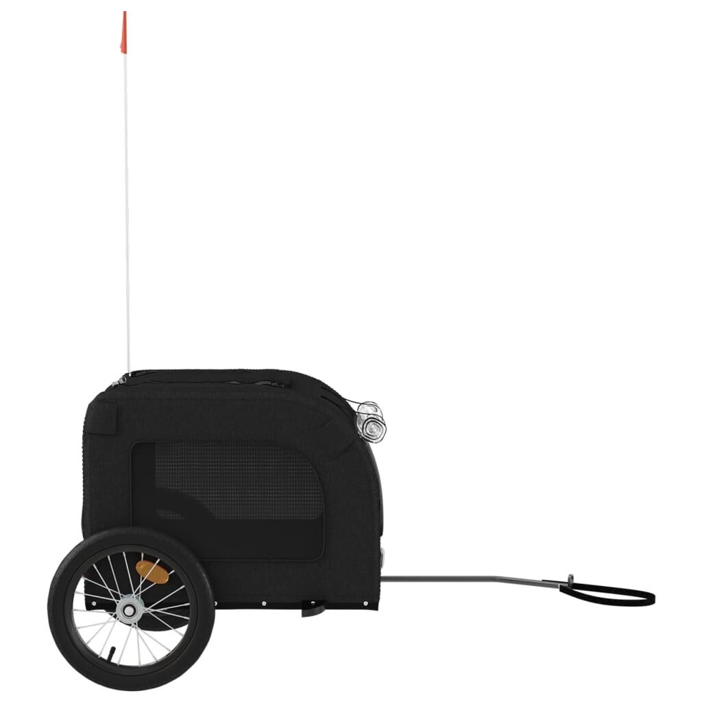 Hondenfietskar Zwart - Oxford Stof & IJzer - 35% Korting!