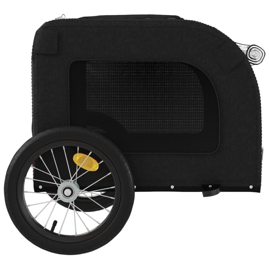 Hondenfietskar Zwart - Oxford Stof & IJzer - 35% Korting!