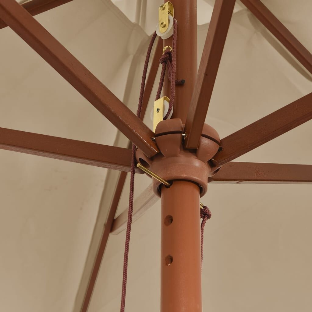 vidaXL Parasol Taupe 299x240cm - 40% Korting!
