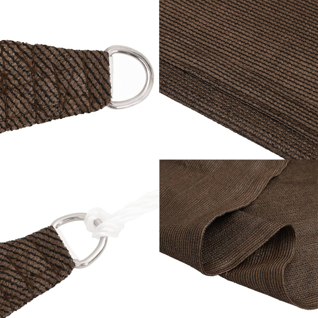 Zonnezeil Driehoek Bruin 4,5m - 40% Korting!