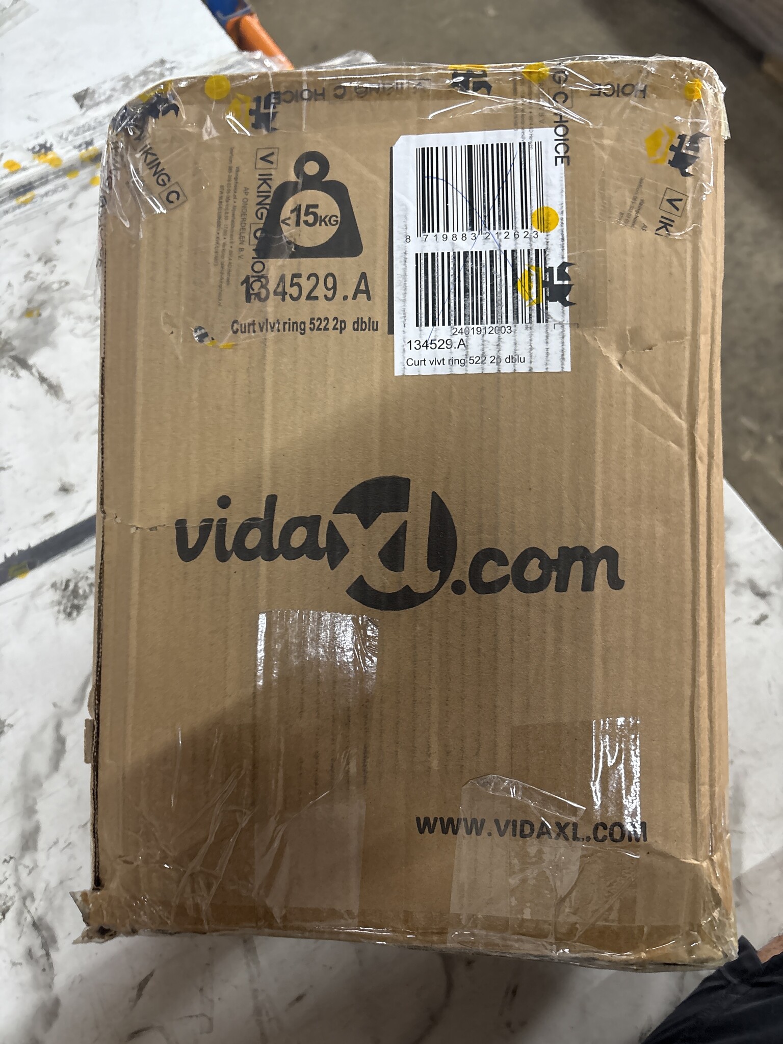 vidaXL Verduisterende Gordijnen Blauw 140x225 - 40% Korting!