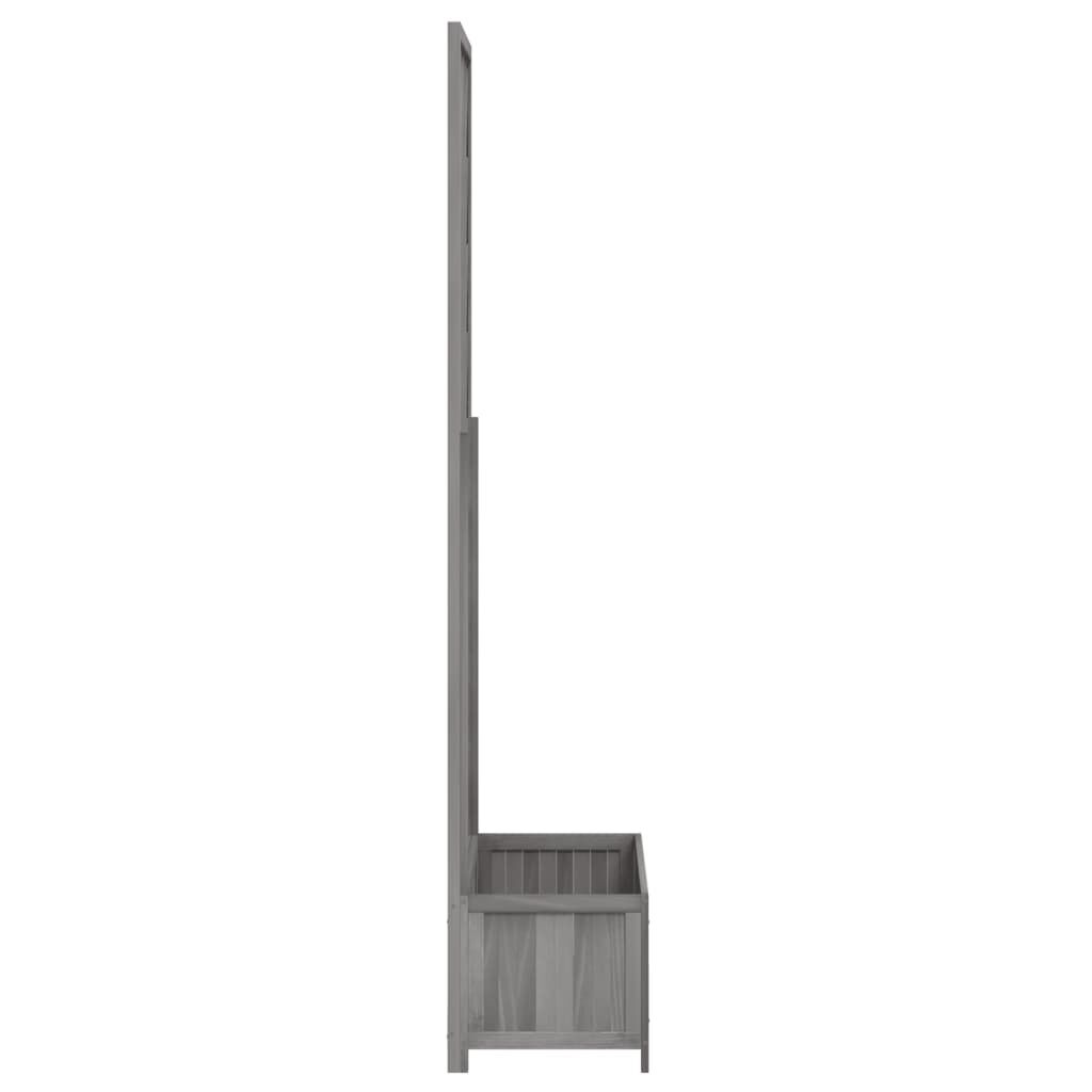 VidaXL Plantenbak met Latwerk Vurenhout Grijs -40%