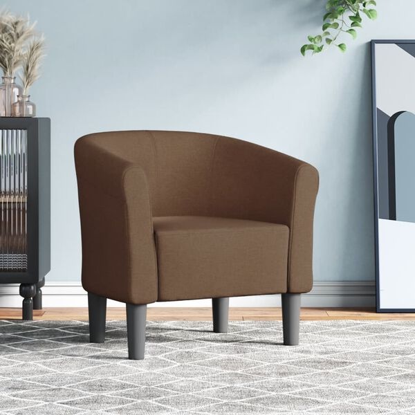 Bruine Kuipstoel - Stof - Comfortabel & Stijlvol - 35% Korting!