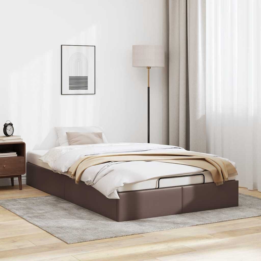 vidaXL Bedframe 120x200 Bruin Kunstleer - 40% Korting!
