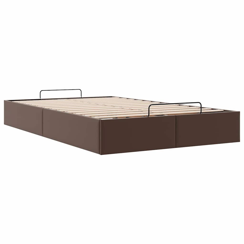 vidaXL Bedframe 120x200 Bruin Kunstleer - 40% Korting!