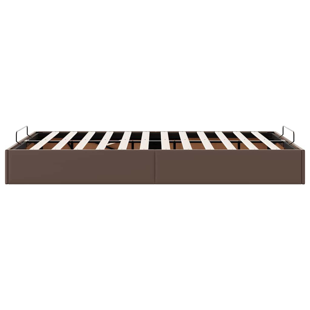 vidaXL Bedframe 120x200 Bruin Kunstleer - 40% Korting!