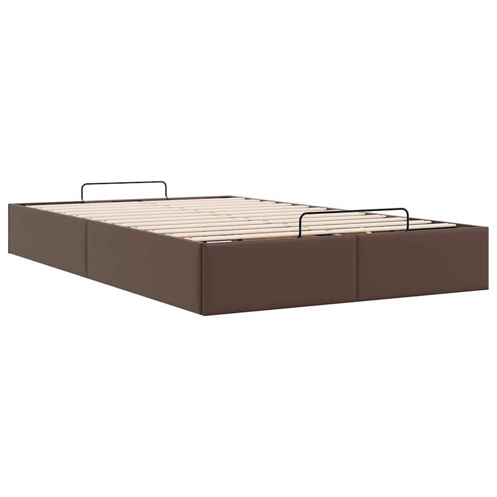 vidaXL Bedframe 120x200 Bruin Kunstleer - 40% Korting!