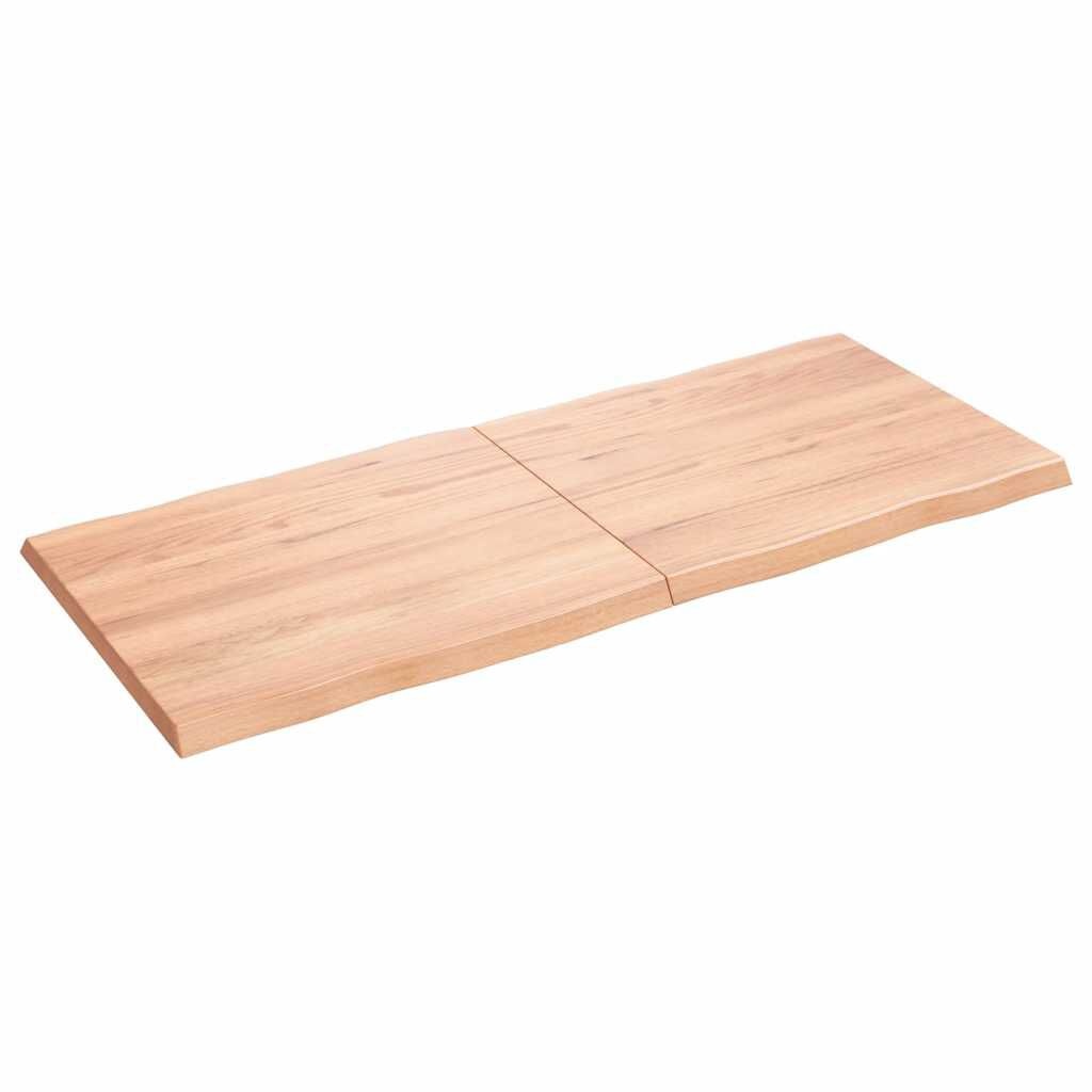 VidaXL Tafelblad Eiken 140x60cm - Natuurlijke Rand - 60% Korting!