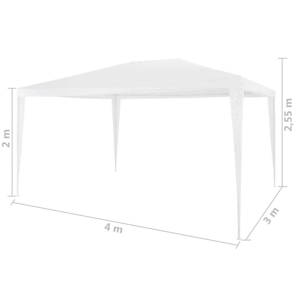 Partytent 3x4 Wit - 40% Korting! (Handleiding Ontbreekt)