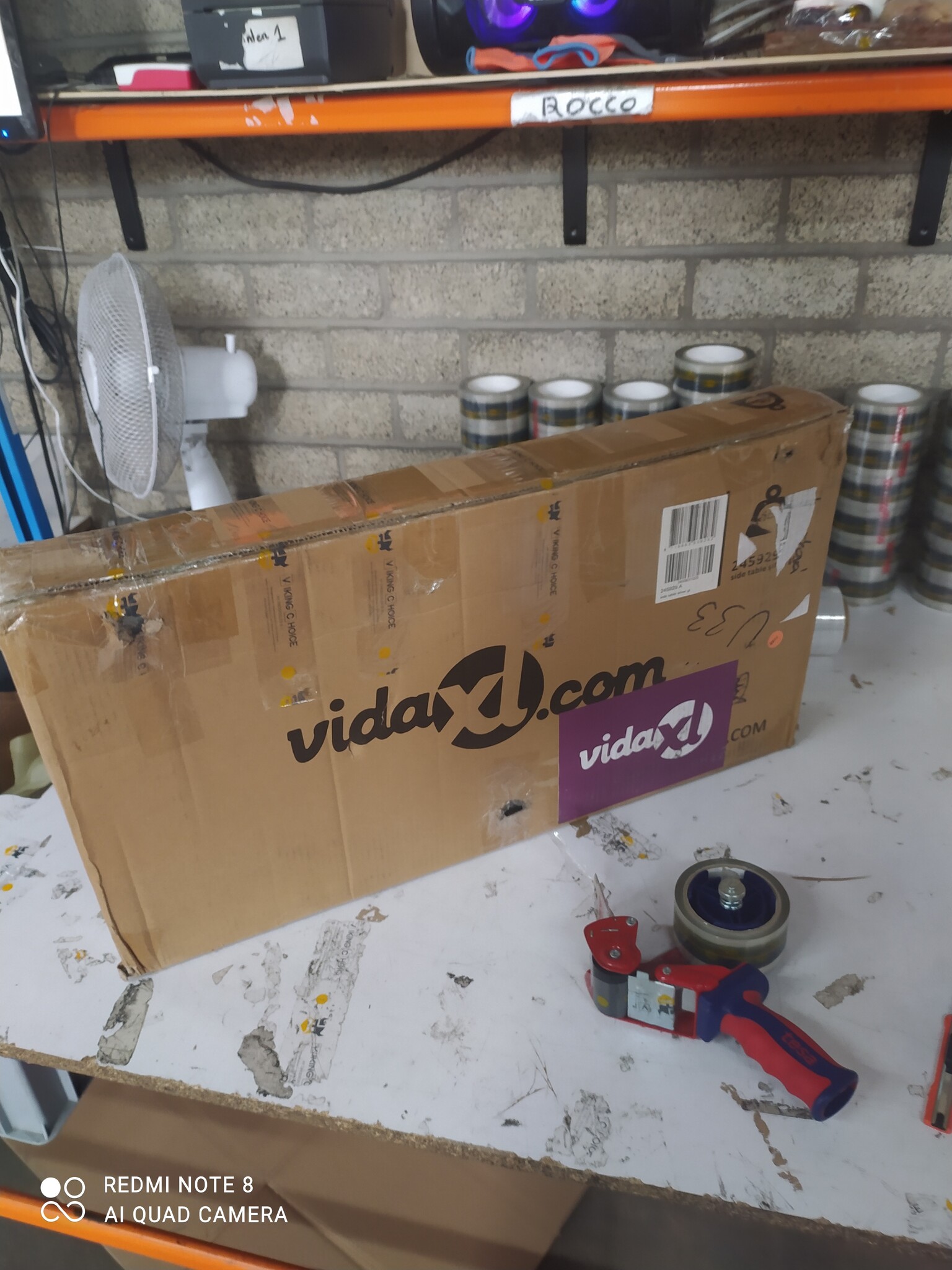 VidaXL Bijzettafel Zilver Vintage -40%! Krasje, topdeal!