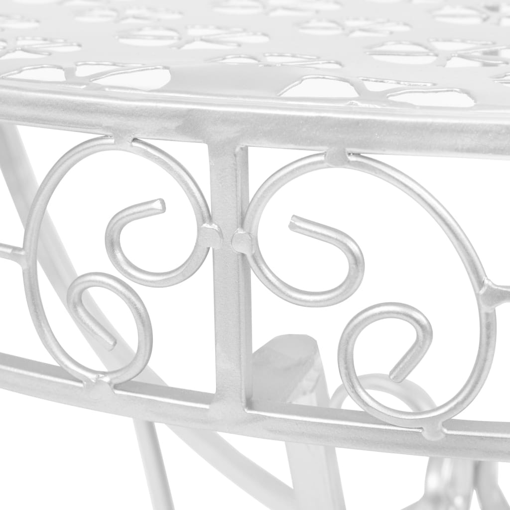 VidaXL Bijzettafel Zilver Vintage -40%! Krasje, topdeal!