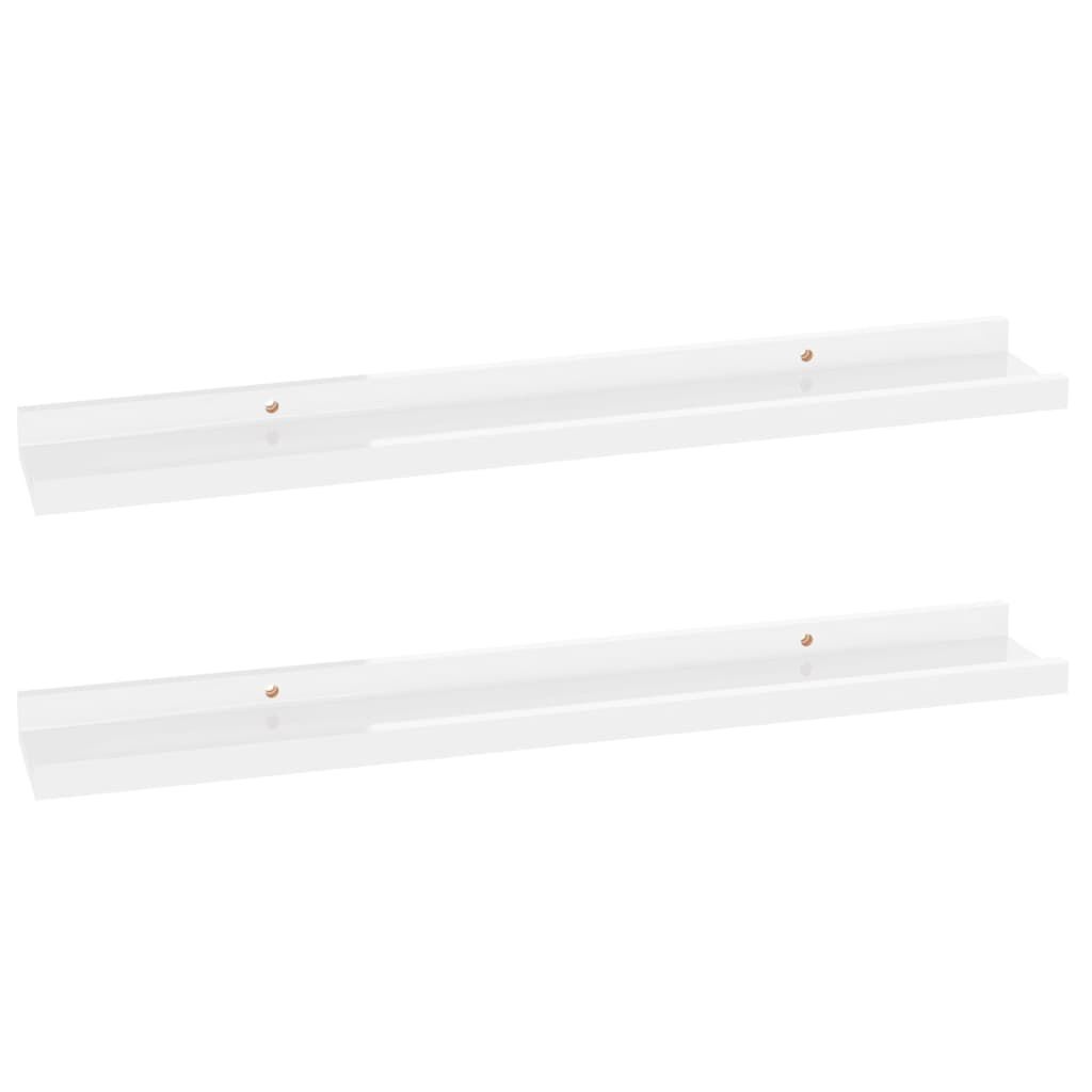 Wandschappen (2x) Wit Hoogglans 60cm - 55% Korting!