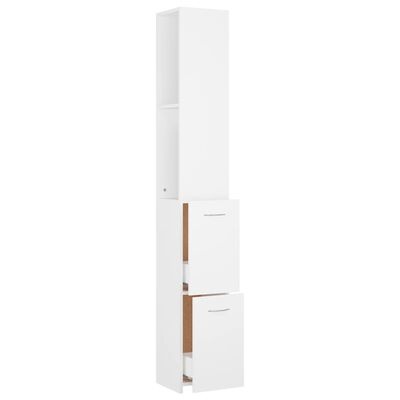 vidaXL Badkamerkast Wit Hout 25x26,5x170cm -35% Korting!