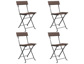 vidaXL Bistrostoelen (4 st) Bruin - 53% Korting!