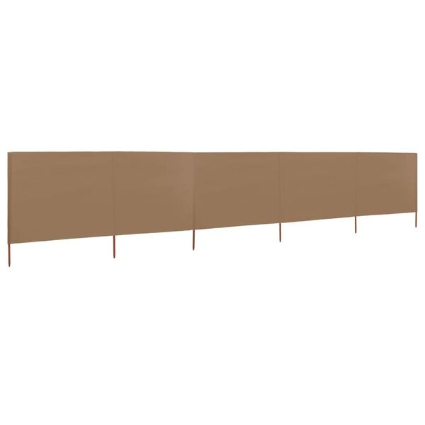 vidaXL Windscherm 600cm Taupe - 40% Korting! (Retour)