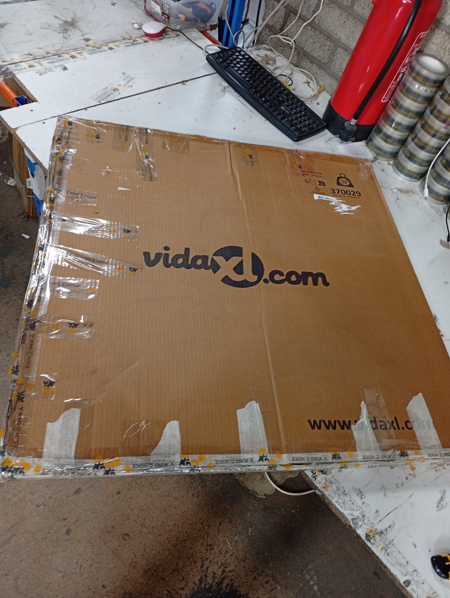vidaXL Tafelblad Gerecycled Hout Ø80cm - 40% Korting!