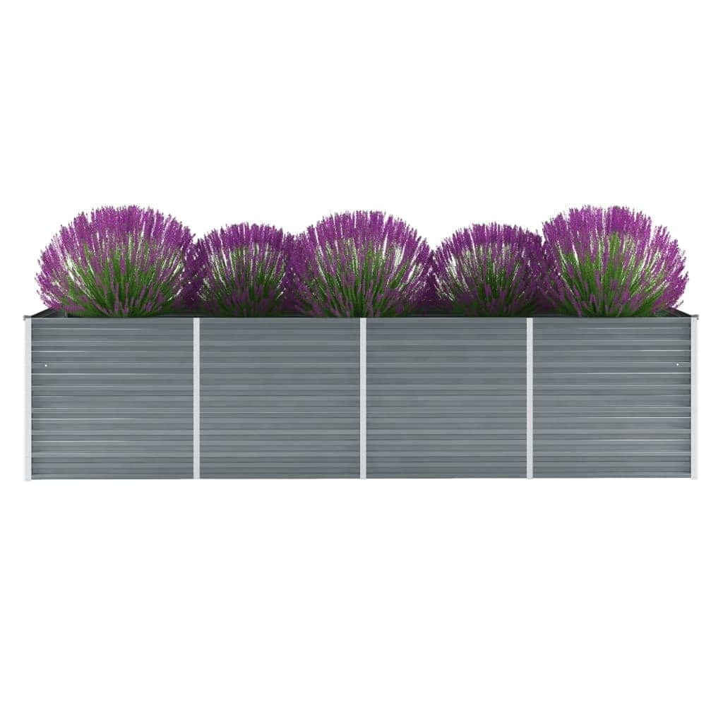 vidaXL Verhoogde Plantenbak 320cm Grijs - 35% Korting!