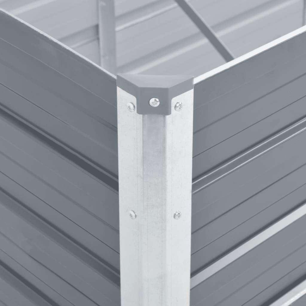 vidaXL Verhoogde Plantenbak 320cm Grijs - 35% Korting!