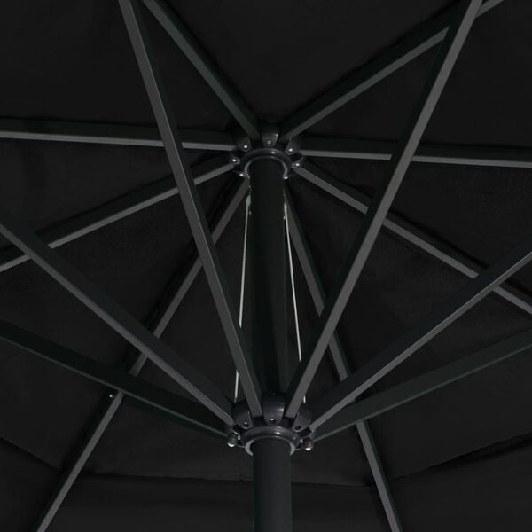 vidaXL Parasol 500cm Zwart - 40% Korting! (Open Verpakking)