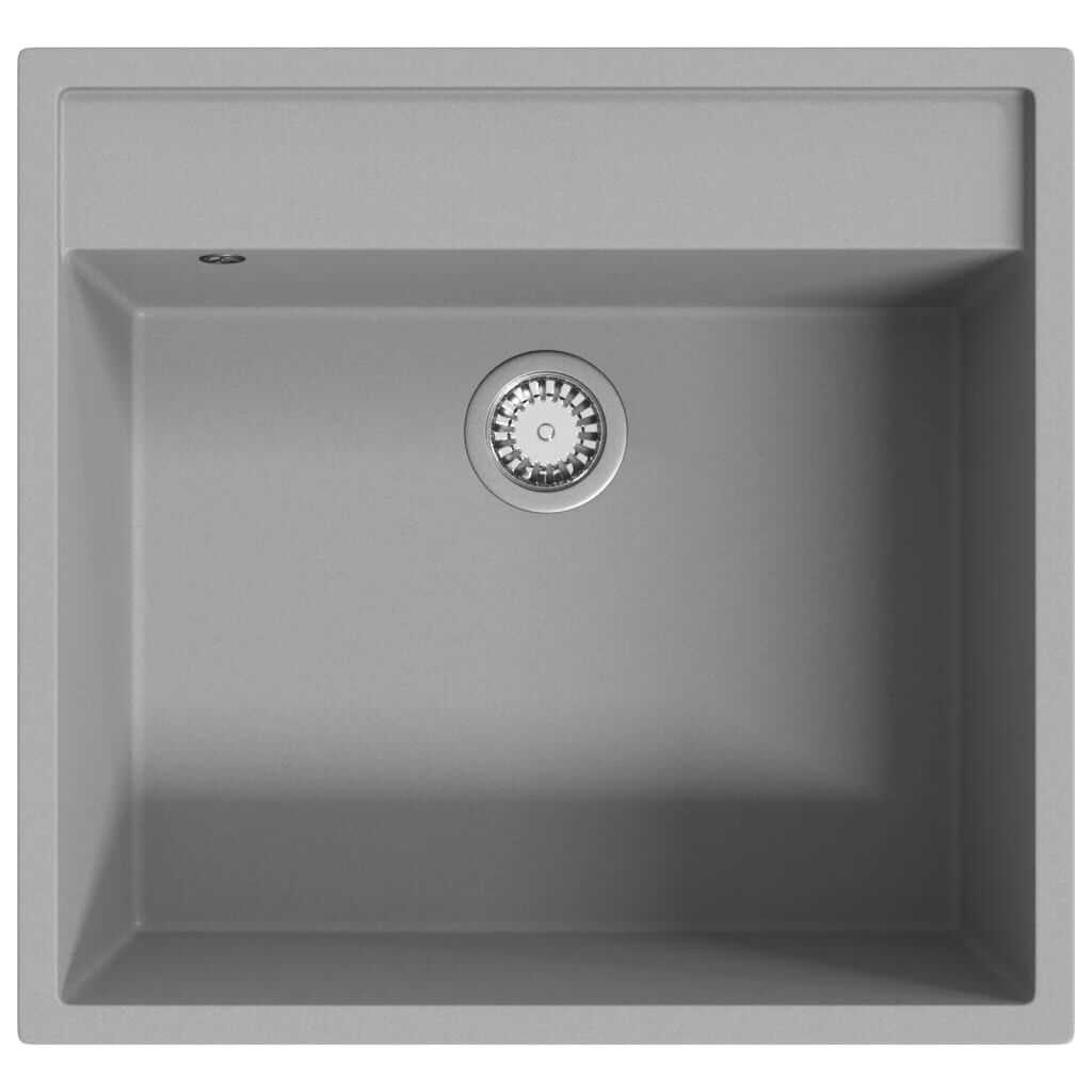vidaXL Granieten Gootsteen Grijs - 40% Korting!