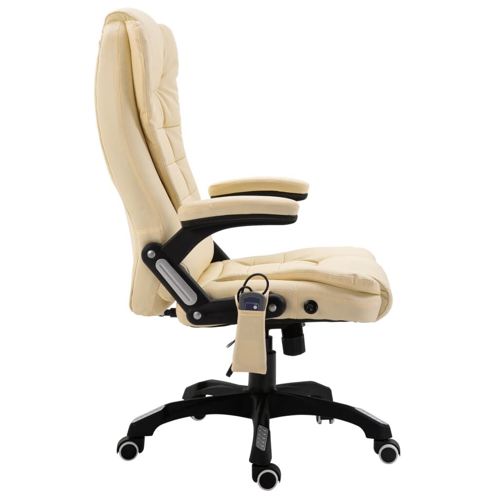 vidaXL Massage Bureaustoel Crème - 40% Korting!