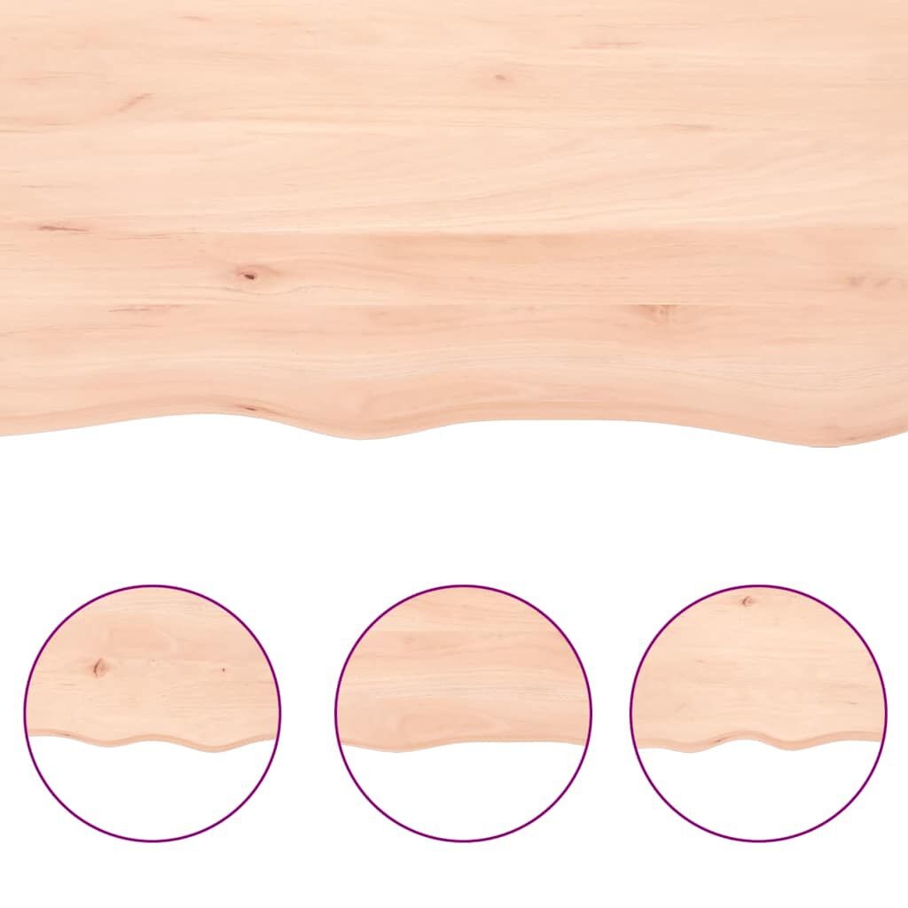 Massief Eiken Tafelblad 200cm - Natuurlijke Rand - 35% Korting!