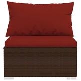 VidaXL Loungeset Bruin - Scheur in Rattan - 60% Korting!