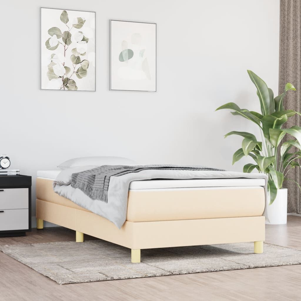 Bedframe Crème 90x200 cm - Zonder Matras - 55% Korting!