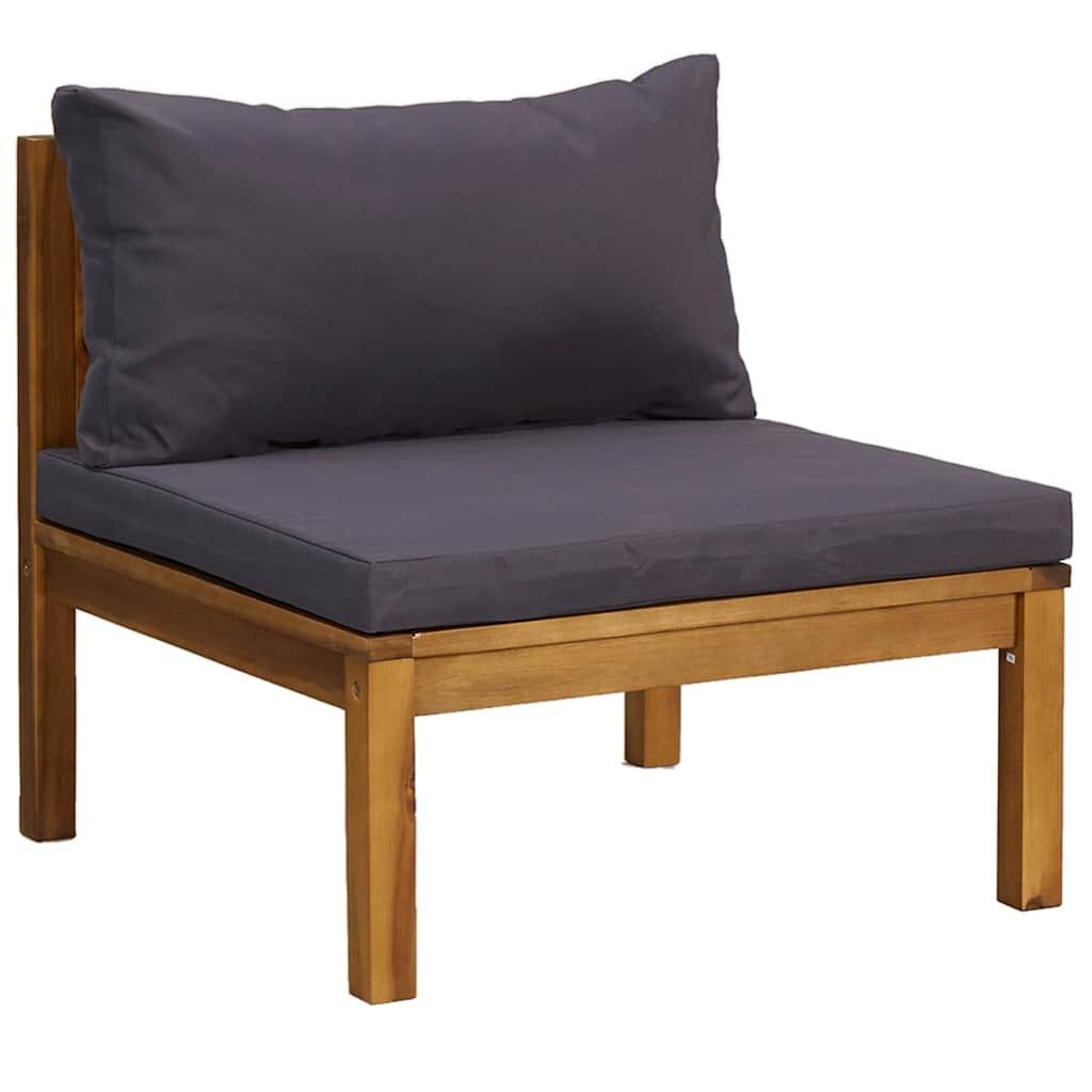VidaXL Acacia Middenbank Donkergrijs - 40% Korting!