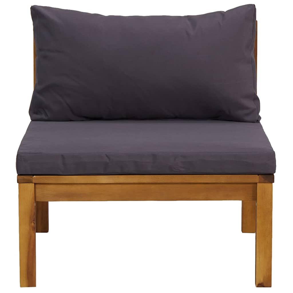VidaXL Acacia Middenbank Donkergrijs - 40% Korting!