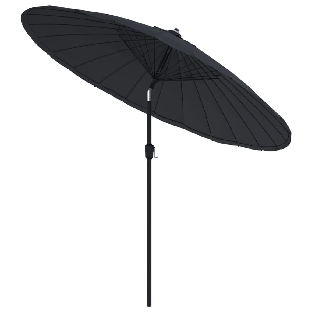 Parasol 270cm Zwart - 40% Korting! (Zo Goed Als Nieuw)