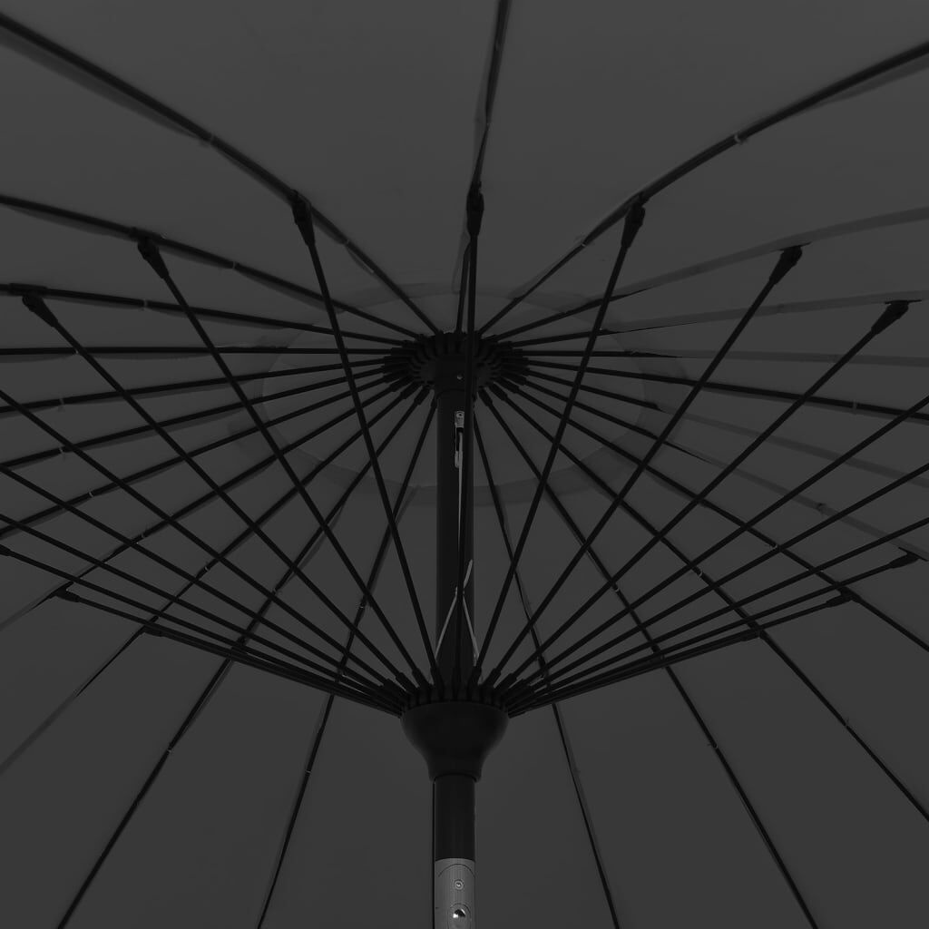 Parasol 270cm Zwart - 40% Korting! (Zo Goed Als Nieuw)
