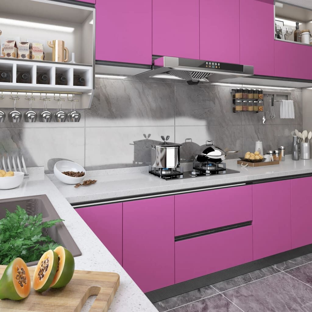 VidaXL Meubelfolie Paars - 500x90cm - 60% Korting!