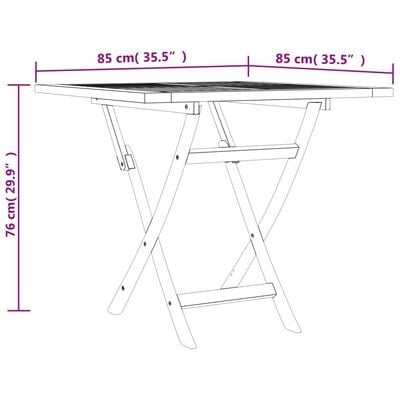 vidaXL Teakhouten Tuintafel Inklapbaar - 40% Korting!