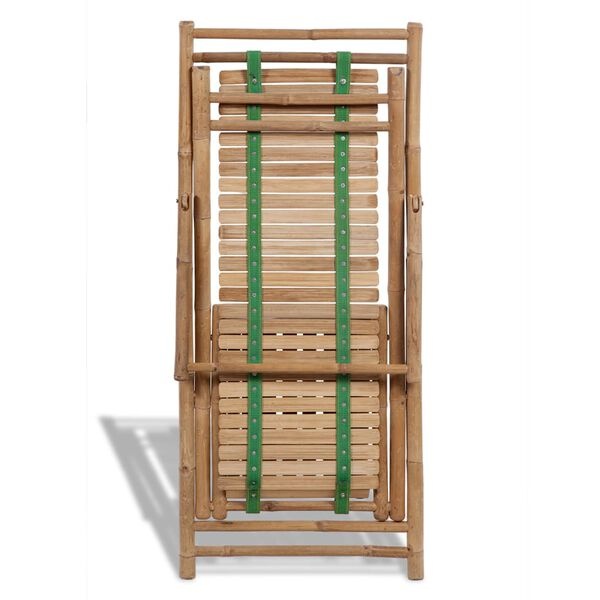 vidaXL Bamboe Terrasstoel met Voetensteun - 40% Korting!