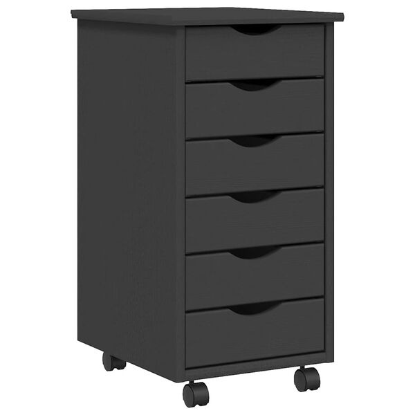 vidaXL Ladekast MOSS Grijs Grenenhout -40%