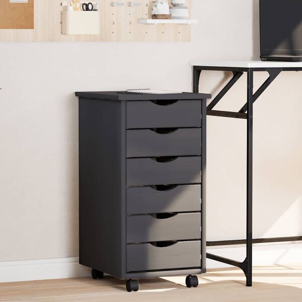 vidaXL Ladekast MOSS Grijs Grenenhout -40%