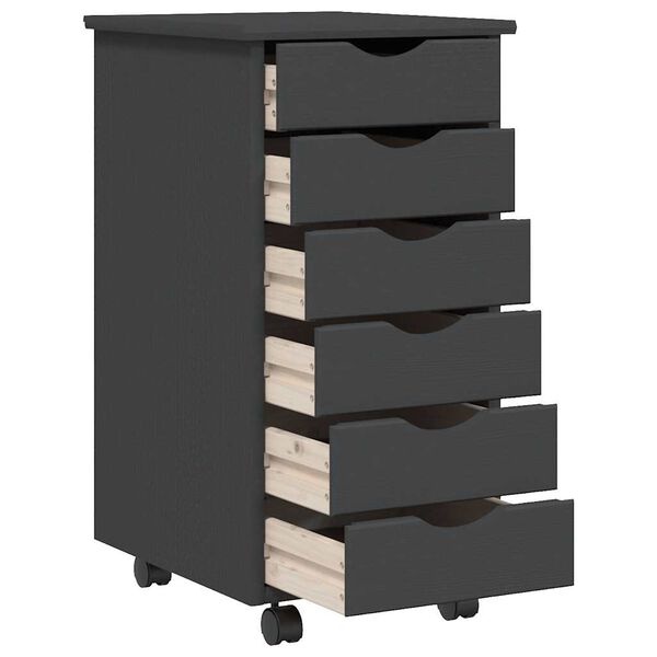 vidaXL Ladekast MOSS Grijs Grenenhout -40%