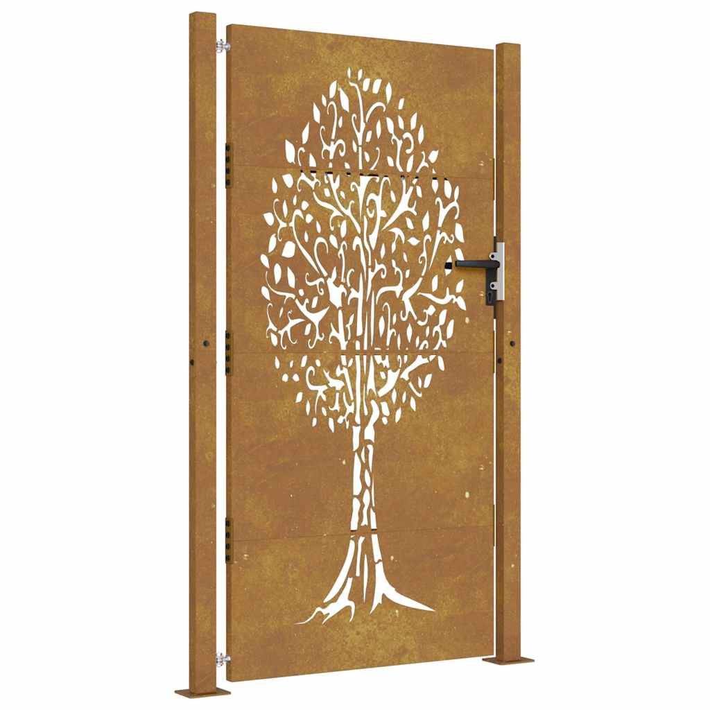 vidaXL Poort Cortenstaal Boom 105x180cm -35% Korting!