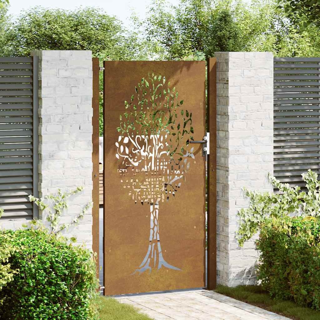 vidaXL Poort Cortenstaal Boom 105x180cm -35% Korting!