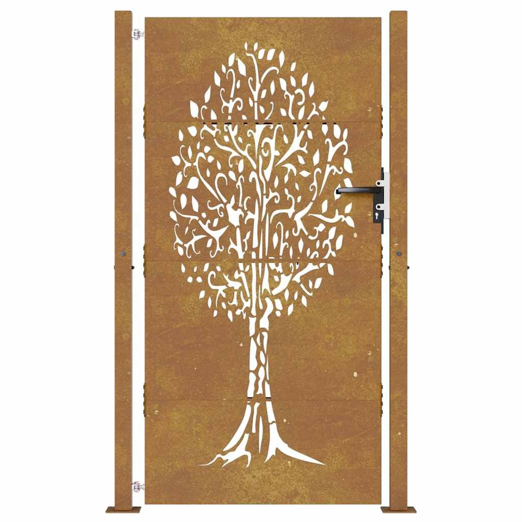 vidaXL Poort Cortenstaal Boom 105x180cm -35% Korting!