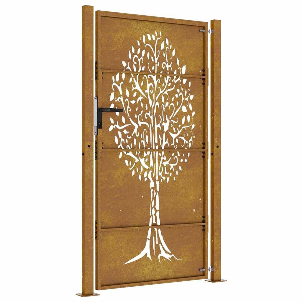 vidaXL Poort Cortenstaal Boom 105x180cm -35% Korting!