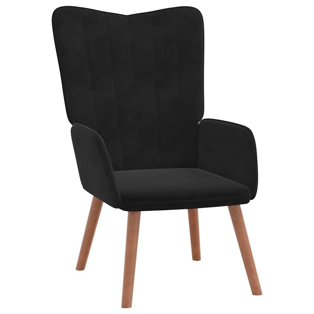 Relaxstoel met Voetenbank Zwart - 40% Korting!